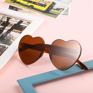 Ochelari de soare, dama, model pentru festival, super cool, M2, marime universala, maro - Img 4