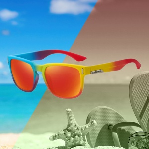 Ochelari de soare pentru barbati, model casual, tematica sport summer, marime universala, multicolori - Img 3
