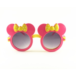 Ochelari de soare pentru copii, model fashion care se deschide open window pentru fetite, marime universala, roz aprins - Img 4