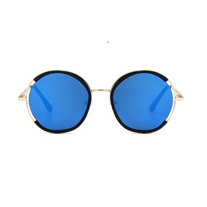 Ochelari de soare pentru copii, unisex, model cool pentru un plus de atitudine, tematica mega summer, marime universala, albastri - Img 2