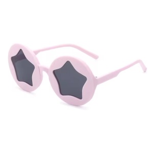 Ochelari de soare pentru copii, unisex, model cu stea, tematica new star in town, marime universala, mov
