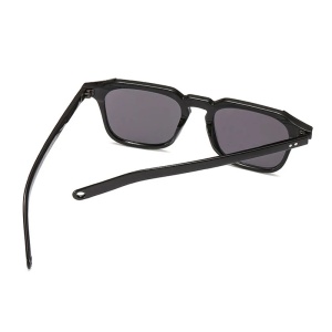 Ochelari de soare unisex, model casual, tematica summer view, marime universala, negri - Img 4