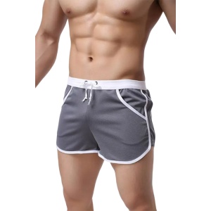 Pantaloni scurti tip boxeri, barbati, model sport, gri