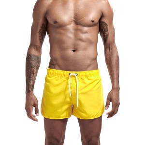 Pantaloni scurti tip boxeri, barbati, model summer sport, galben