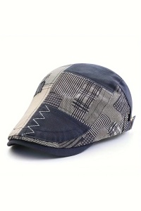 Sapca de barbati, cozoroc curbat, prindere reglabila cu capse, model vintage, tematica be cool, marime universala, albastra