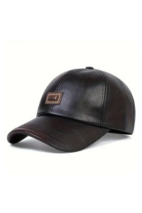 Sapca de barbati, cozoroc curbat, prindere reglabila, model masculin, tematica classy style, marime universala, neagra