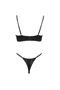 Set lenjerie sexy 2 piese cu dantela, sutien negru - Img 2