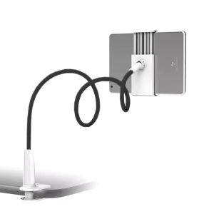 Suport flexibil pentru telefon, model 360 grade, alb cu negru
