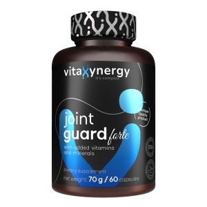 VITAXYNERGY Joint Guard Forte - 60 Capsule Supliment Nutritiv pentru Refacerea si Repararea Articulatiilor Cu Vitamina D, Zinc, Mangan, Collagen si Bromelaina Aprobat de Ministerul Sanatatii Certificat FDA, GMP, Halal