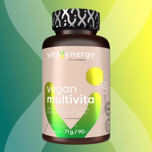 VITAXYNERGY VEGAN MULTIVITA 90 capsule – Supliment Complet de Vitamine si Minerale pentru Vegani, Energie, Vitalitate si Sanatate Generala, Aprobat de Ministerul Sanatatii, Certificat FDA, GMP, Halal - Img 3