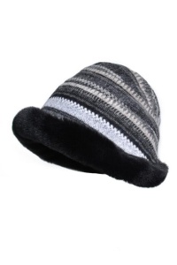 Caciula dama tip palarie confortabila, model calduros cu bordura rotunda, tematica chic women, marime universala, neagra