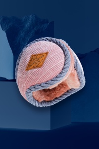 Casti de protectie impotriva frigului si a vantului pentru barbati, moi si calduroase, model soft and fluffy care se poarta pe spatele capului, pliabile, marime universala, roz - Img 2