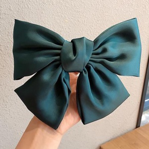 Clama de par, accesorizata cu funda supradimensionata, verde - Img 4