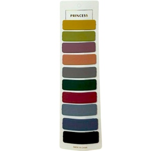 Clame par, set 10 bucati, model office style, confortabile si cochete, tematica be elegant, verde multicolor