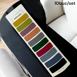 Clame par, set 10 bucati, model office style, confortabile si cochete, tematica be elegant, verde multicolor - Img 3