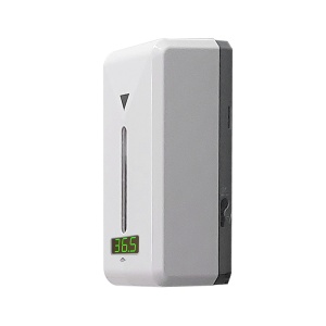 Dispenser dezinfectant cu termometru digital medical integrat, automat, 1L, solutie ideala de masurare a temperaturii si de dezinfectare, baterii incluse