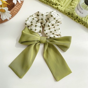 Elastic de par, model office style, tematica green world, cu imprimeu abstract, verde - Img 3