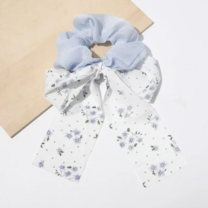 Elastic de par, model spring of life, imprimeu floral, albastru - Img 2