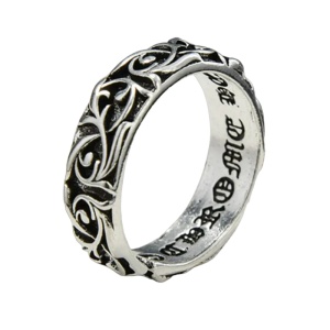 Inel gotic, model thailandez, tematica asiatica, marime universala, reglabil, unisex, argintiu,