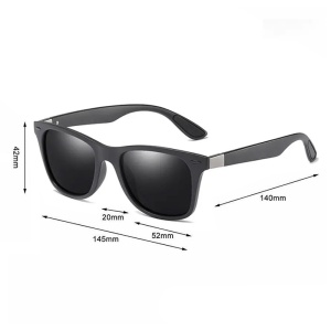 Ochelari de soare pentru barbati, model de vara cool, marime universala, negri - Img 3