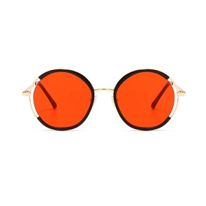 Ochelari de soare pentru copii, unisex, model cool pentru un plus de atitudine, tematica mega summer, marime universala, rosii
