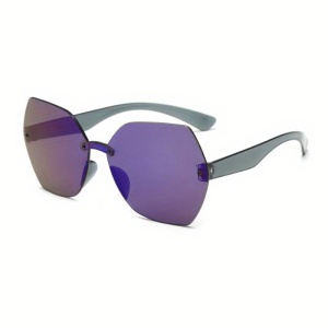 Ochelari de soare pentru femei, model pentru festival, tematica party mood on, marime universala, mov
