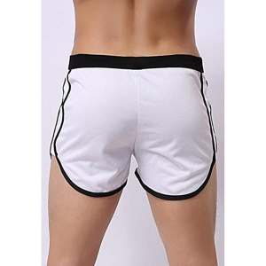 Pantaloni scurti tip boxeri, barbati, model sport, alb - Img 2