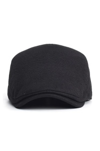 Sapca de barbati, cozoroc curbat, prindere la spate cu capsa, model elegant, tematica office style, marime universala, neagra - Img 2