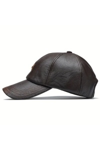 Sapca de barbati, cozoroc curbat, prindere reglabila, model masculin, tematica classy style, marime universala, neagra - Img 2
