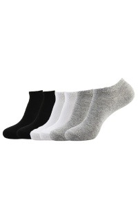 Set 3 perechi de sosete, model clasic minimalist, unisex, marime 38 – 42, multicolore