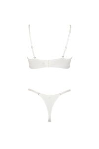 Set lenjerie sexy 2 piese cu dantela, sutien alb - Img 2