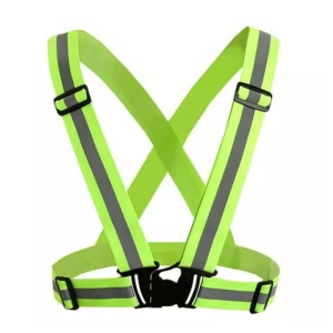 Vesta reflectorizanta, tip ham reglabil, verde, unisex, marime universala