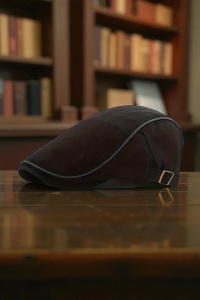 Bereta barbati, cozoroc curbat acoperit, prindere reglabila, model cool calduros, tematica modern classic style, marime universala, negru - Img 2