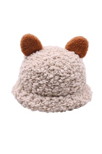 Caciula dama, model cu urechiuse, tematica cute hat for cozy winter, marime universala, bej