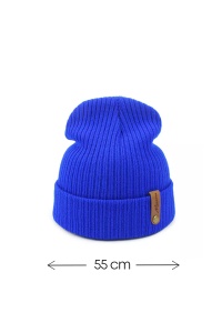 Caciula de iarna, marime universala, unisex, albastra - Img 2