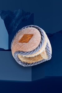 Casti de protectie impotriva frigului si a vantului pentru barbati, moi si calduroase, model soft and fluffy care se poarta pe spatele capului, pliabile, marime universala, crem - Img 2
