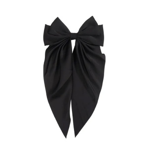 Clama de par tip ac, model cu funda ampla eleganta ponytail, neagra