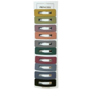 Clame par, set 10 bucati, model office style, confortabile si cochete, tematica be elegant, portocaliu multicolor