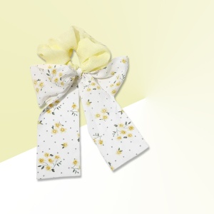 Elastic de par, model spring of life, imprimeu floral, galben - Img 3
