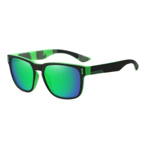 Ochelari de soare pentru barbati, model casual, tematica sport summer, marime universala, verzi