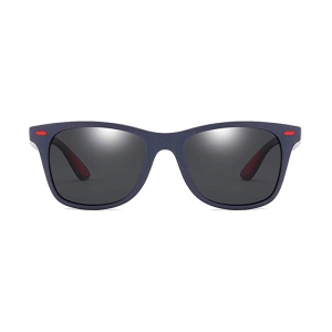 Ochelari de soare pentru barbati, model de vara cool, marime universala, negri cu gri - Img 2
