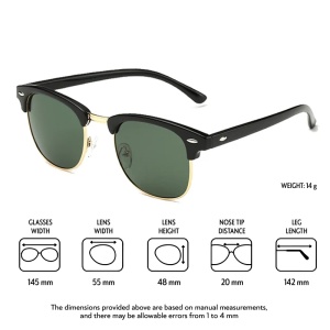 Ochelari de soare pentru barbati, model elegant masculin, tematica fashion hot summer, marime universala, verzi - Img 3