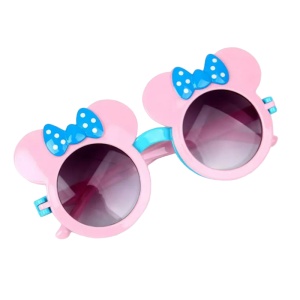 Ochelari de soare pentru copii, model fashion care se deschide open window pentru fetite, marime universala, roz - Img 2