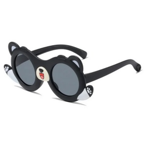 Ochelari de soare pentru copii, unisex, model cu ursulet prietenos, tematica teddy the friendly buddy, marime universala, negri