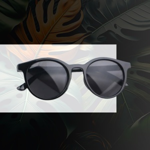 Ochelari de soare pentru copii, unisex, model vintage, rame fashion, marime universala, negri - Img 3