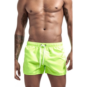 Pantaloni scurti tip boxeri, barbati, model summer sport, verde neon - Img 2