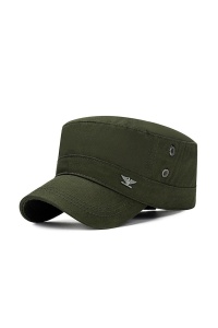 Sapca barbati, model army cu cozorc curbat, strangere reglabila la spate, tematica eagle wings, marime universala, verde