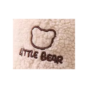 Sapca pentru copii, model cu pom pom, prindere reglabila cu scai in doua moduri, urechiuse amuzante, tematica little bear, 2 - 6 ani, neagra - Img 4