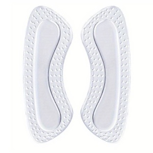 Set 4 branturi, pentru incaltari, protectie pentru calcai din silicon, ajustabil, marime universala, transparenti, alb - Img 4