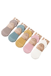 Sosete dama, set 5 perechi, model comod, delicat si colorat, tematica stay cozy, non – slip, marime 38 – 42, mixt
